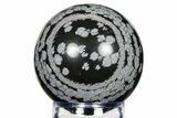 Polished Snowflake Obsidian Sphere - Utah #279719-1